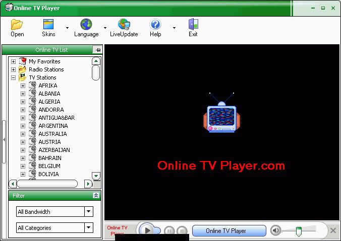 cod sursa:
 online tv player 2.9
