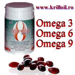 este primul produs in lume care ofera un aport de integrate acizilor grasi omega 3-ulei din creveta.